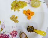 A picture of step 1 of Immunity Shots Turmeric Amla Ginger.