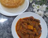 عکس مرحله 4 از دستور خورش بامیه با غوره و پوره گوجه