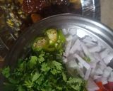 A picture of step 6 of Mix plate chaat.