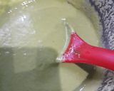 A picture of step 2 of Green dhokla.