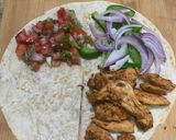 A picture of step 4 of Chicken fajita tortilla wrap (viral).