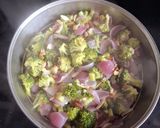 A picture of step 3 of Broccoli Almond soup.