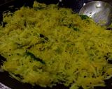 A picture of step 5 of Green papaya sambharo.