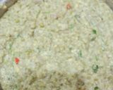 A picture of step 4 of Green Moong dal pakoda.