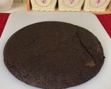 A picture of step 1 of 3 ingrediants oreo pastry. Baked in frypan. Eggless.