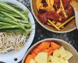 Hình bước làm 1 của món Bò kho