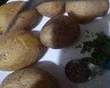 A picture of step 2 of Smashed potatoes 🥔.