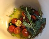 A picture of step 2 of Herby baked feta couscous.