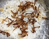 A picture of step 9 of Mutter Paneer Biryani.