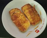 รูปขั้นตอนการทำที่ 1 ของ ขนมปังทอดใส้ไก่ชีส
