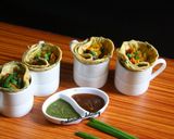 A picture of step 11 of Spring onion cones.
