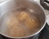 Foto del paso 2 de la receta Nidos de Pasta con Gambas y Piñones