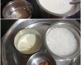 A picture of step 1 of Kesar Rice pudding.
