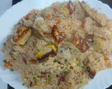 A picture of step 5 of Paneer veg pulao.