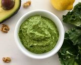 A picture of step 4 of Vegan kale and avocado pesto pasta.