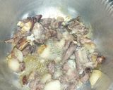 A picture of step 2 of Mbuzi dry fry.