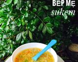 Hình bước làm 1 của món Soup tôm rau củ