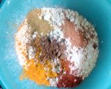 A picture of step 3 of Besan Masala Papdi.