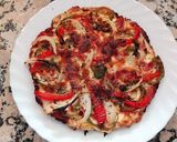 Foto del paso 7 de la receta: Base de pizza con pechuga de pollo