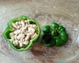 A picture of step 14 of Qeema bhari shimla mirch (Mince stuffed Capsicum).