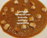 Foto del paso 9 de la receta: Crema de verduras con brócolis, coliflor y zanahorias
