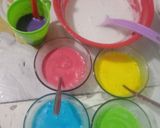 Foto langkah ke 5 dari resep Kue Lapis Pepe Rainbow.