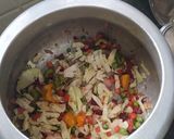 A picture of step 2 of Veg khichdi.