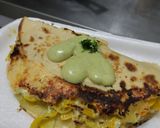 Foto del paso 10 de la receta: Quesadillas🧀de pollo🍗y vegetales🥙en salsa🌮de cilantro🌿🧀🌯