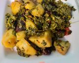 A picture of step 3 of Aloo Methi.