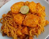 عکس مرحله 1 از دستور ماکارونی سبزیجات با ته دیگ کنجدی😋