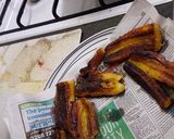 A picture of step 3 of Sweet bananas,pan fried.