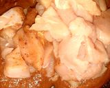 A picture of step 4 of Chicken satay with peanut sauce and mixed vegetable rice.