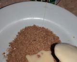 A picture of step 5 of Choco filled Biscuit Swiss Roll.