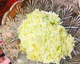 A picture of step 3 of Garlicky Raw Mango thokku /pickle.
