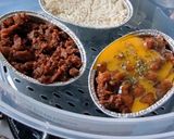 Foto langkah ke 4 dari resep Nasi Kukus Sambal Goreng Hati.