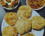 A picture of step 9 of Kashmiri dum aloo with sattu ki kachori.
