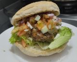 Foto del paso 13 de la receta: Hamburguesa🧀hawaiana🥯🍍🍔