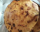 A picture of step 9 of Palak ka saag with makki ki roti and mooli ki sabzi.