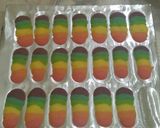 Foto langkah ke 7 dari resep Lidah kucing rainbow.
