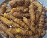 A picture of step 3 of Masala-Fried sweet corn.