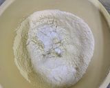 A picture of step 2 of Focaccia with stuffed chicken.