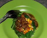 Foto langkah ke 5 dari resep Meat with blackpaper sauce n vegies.