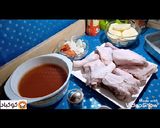 صورة لخطوة 3 من وصفة صينيه بطاطس بالفراخ وارز معمر وجبه غدا تحفه