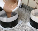 Foto del paso 3 de la receta: Pastel dos sabores con un solo huevo