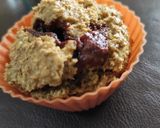 Foto del paso 3 de la receta: Cupcake de avena con huevito de chocolate ❤️