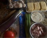 A picture of step 1 of Eggplant Stew with Fermented Rice (Cà bung nấu mẻ).