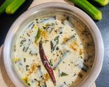 A picture of step 5 of Dahi Vendi (Okra in curd).