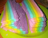 Foto langkah ke 9 dari resep Mini rainbow roll cake.