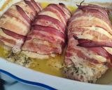 Sajtos-sonkás csirkemell tekercs recept fázis 4 fotója