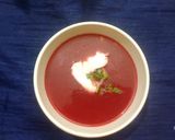 A picture of step 3 of Beetroot tomato healthy soup.
